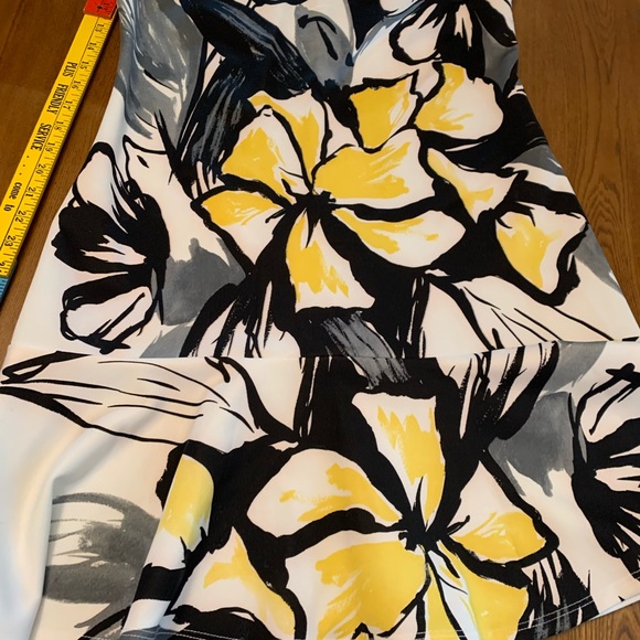 WOMENS KAREN KANE SCUBA FLOWER TANK DRESS - Picture 5 of 8